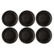 Набір тарілок Seltmann Liberty Velvet Black для подачі салатів 22,5 см, 6 шт.