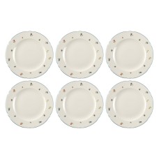 Zestaw 6 talerzy obiadowych Seltmann Marie-Luise Streublume 25 cm do serwowania