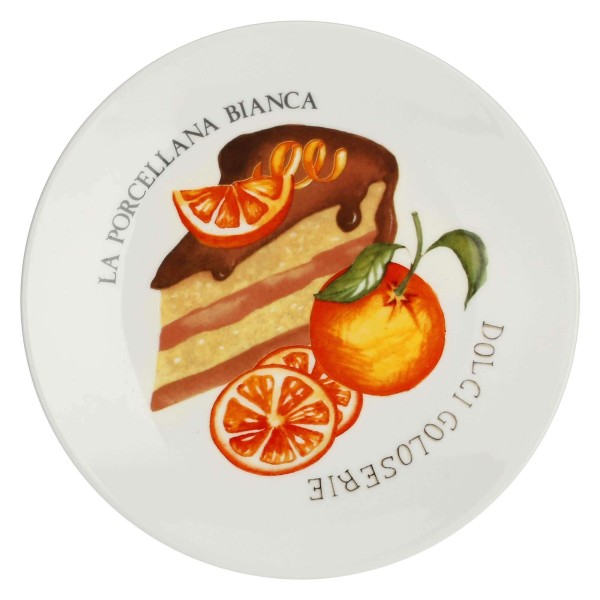 Zestaw talerzy do ciasta La Porcellana Bianca Goloserie 6 szt. 17,5 cm - idealny na deser