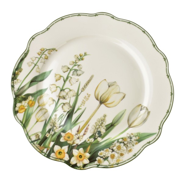 Zestaw talerzy LEA ELEGANT, komplet 18 szt. — obiadowe 27 cm, deserowe 19,5 cm, głębokie 22 cm