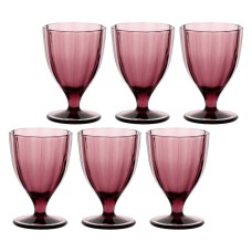 Набір келихів Rose&Tulipani Amami 6 шт, 300 мл, пурпуровий для подачі напоїв