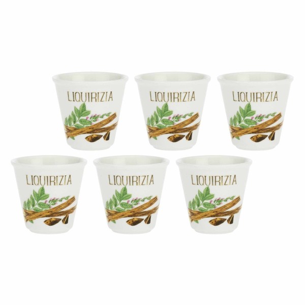 Zestaw kieliszków do likieru La Porcellana Bianca Liquorelli 6 x 75 ml liquirizia