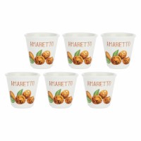 Zestaw kieliszków do amaretto La Porcellana Bianca Liquorelli 75 ml, idealny do serwowania likierów