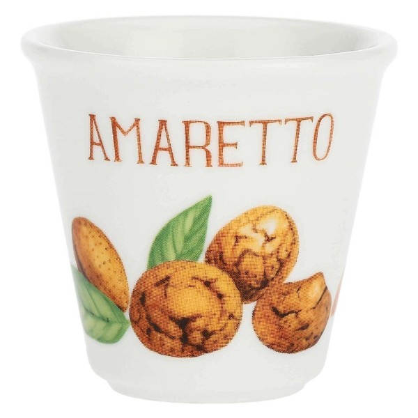 Zestaw kieliszków do amaretto La Porcellana Bianca Liquorelli 75 ml, idealny do serwowania likierów