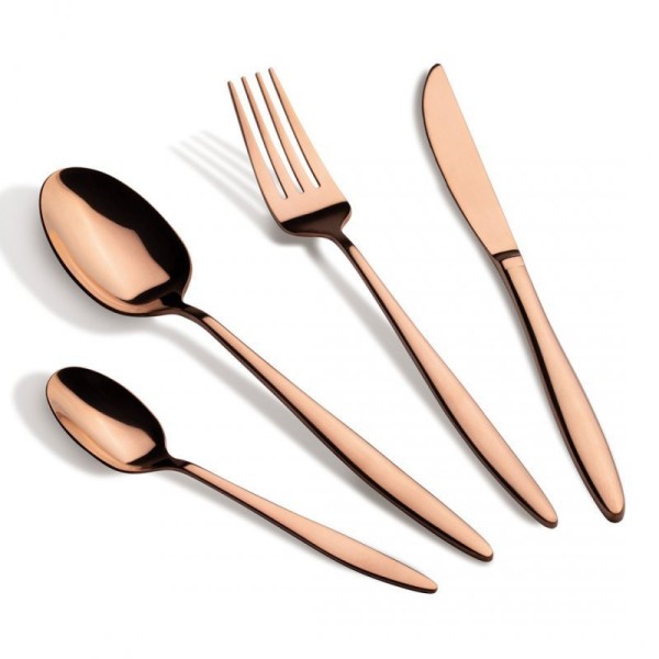 Zestaw sztućców, Berlinger Haus BH-3062, komplet 24 elementy, połysk rose gold