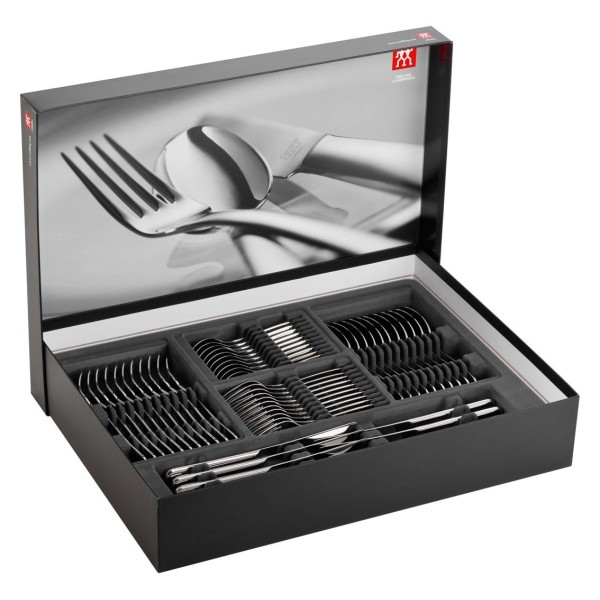Набір столових приладів Zwilling Mininale 68 шт матові, сріблясті для сервірування столу
