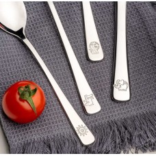 Набір дитячих столових приборів з 4 предметів: крокодил, лев, слон BAMBINI - Leonardo