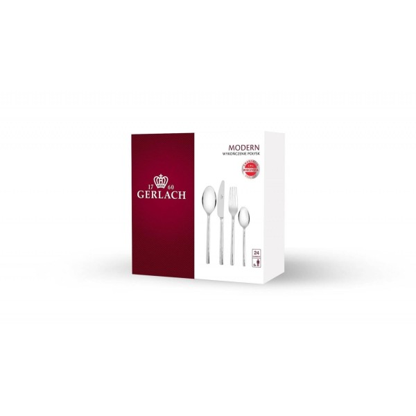Zestaw sztućców Modern 112P, komplet 24 sztuki w pudełku