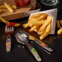 Набір дитячих столових приборів Roesle Waldfreu, 4 предмети для дітей Набір дитячих столових приборів Roesle Waldfreu, 4 предмети для дітей