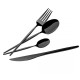 Zestaw sztućców, Berlinger Haus BH-3069, 24 el. do serwowania, połysk Shiny Black
