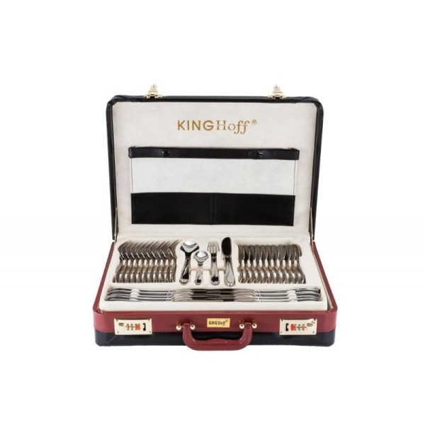 Zestaw sztućców KINGHOFF KH-3509 72 el. stal nierdzewna połysk — komplet do domu