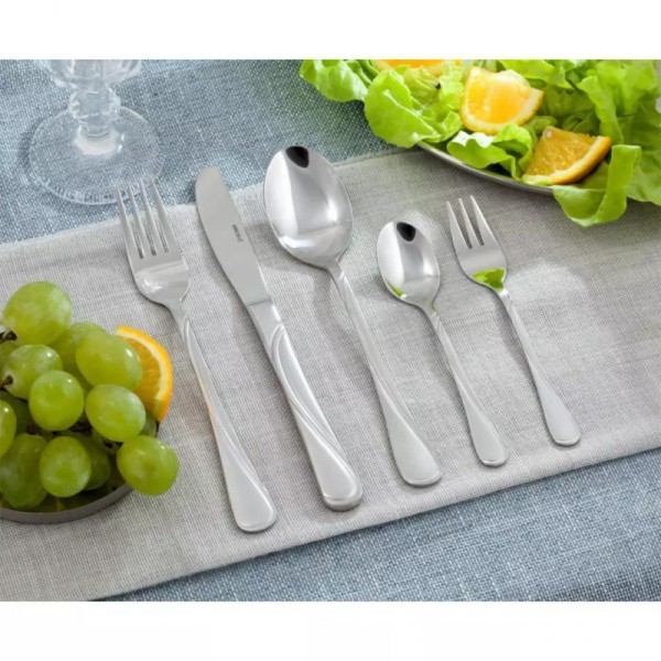 Zestaw sztućców KINGHOFF KH-1346, 24 el., satyna — komplet do jadalni