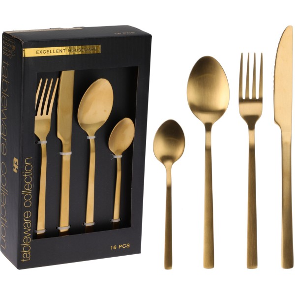 Zestaw sztućców Stainless Steel 16 — komplet 16 elementów do zastawy stołowej