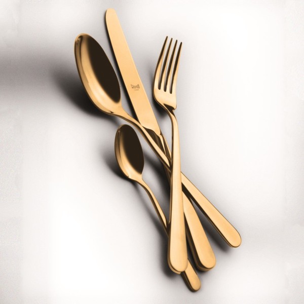 Zestaw sztućców Mepra Stoccolma Ice Oro 24 el. — komplet do serwowania