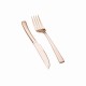 Zestaw sztućców Berlinger Haus Rose Gold BH-3088 do steków i mięs, 12 el. dla 6 osób, błyszczące różowe złoto, idealny na rodzinne obiady i grill