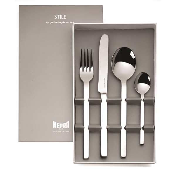 Zestaw sztućców, MEPRA, Gift Oro Ice Stile — 4 elementy, elegancki prezent