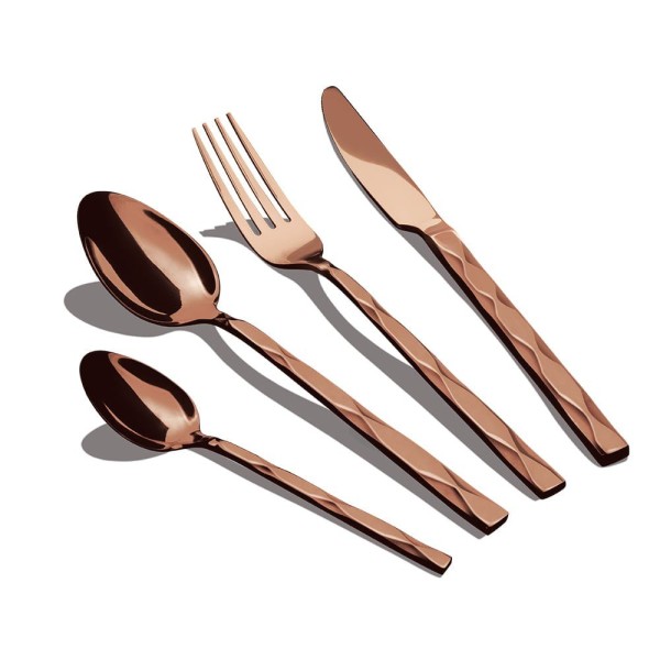 Komplet sztućców Berlinger Haus Rosegold 24-elementowy, błyszczące do eleganckich zastaw stołowych