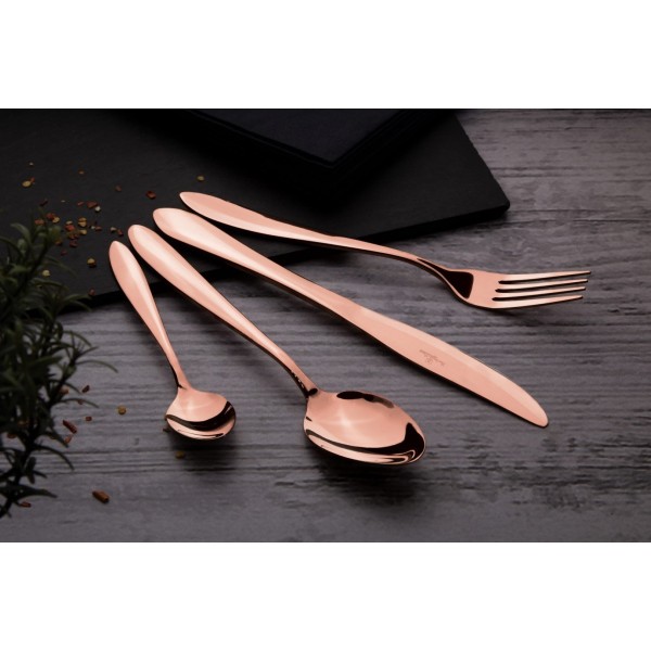 Komplet sztućców Berlinger Haus Rose Gold BH-2623A 24 el. do codziennego użytku satynowe