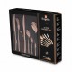Komplet sztućców Berlinger Haus Rose Gold BH-3087, 42 elementy, dla 6 osób, błyszczące różowe złoto, do eleganckiego nakrycia stołu
