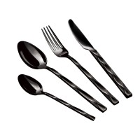 Komplet sztućców Berlinger Haus Black Royal BH-2622, 24 elementy, do serwowania potraw na eleganckie okazje