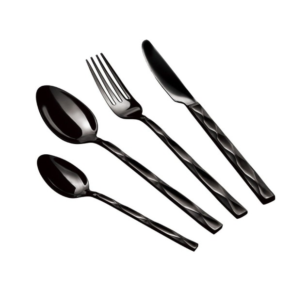 Komplet sztućców Berlinger Haus Black Royal BH-2622, 24 elementy, do serwowania potraw na eleganckie okazje