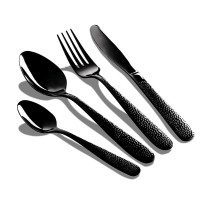 Komplet sztućców Berlinger Haus Shiny Black BH-2620NA 24 el. do eleganckiego nakrycia stołu