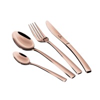 Komplet sztućców Berlinger Haus Rose Gold BH-2637 do eleganckiego nakrycia stołu, 24 elementy, błyszczące
