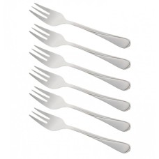Виделки для десерту, Kinghoff KH-1441, 6 шт., блискуча нержавіюча сталь, для подачі тістечок