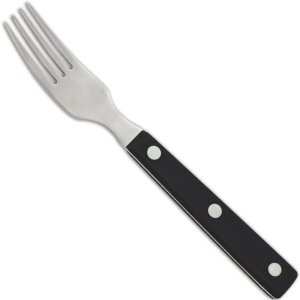 Widelec do steków Steak Basic 90/195 mm czarny do precyzyjnego krojenia mięsa