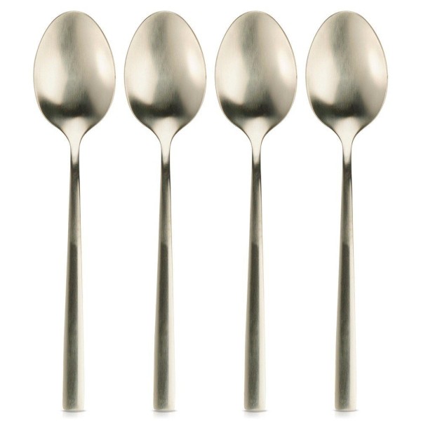 Łyżeczki do herbaty Excellent Houseware 139744 zestaw 4 złote sztućce