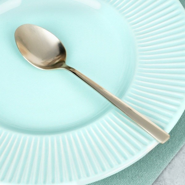 Łyżeczki do herbaty Excellent Houseware 139744 zestaw 4 złote sztućce