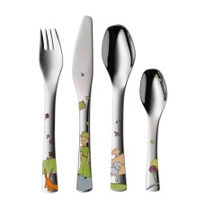 Zestaw sztućców, WMF, Mały Książę 4 el. — dla dzieci, komplet do nauki jedzenia