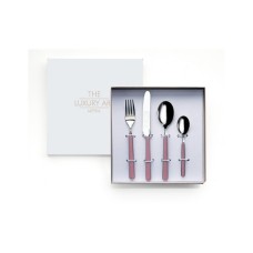 Дитячі столові прибори, MEPRA, Cicogna Pink Fantasia — набір для дитячого столу, безпечний для дітей