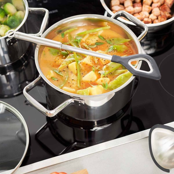 Łyżka do gotowania RÖSLE z silikonową końcówką — do garnka i patelni