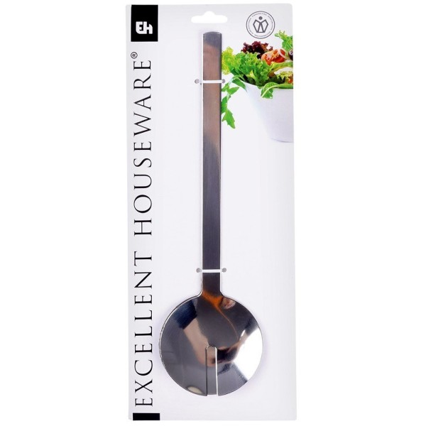Ложки для сервірування, Excellent Houseware, 2 шт, сталеві срібні, для салатів 139394