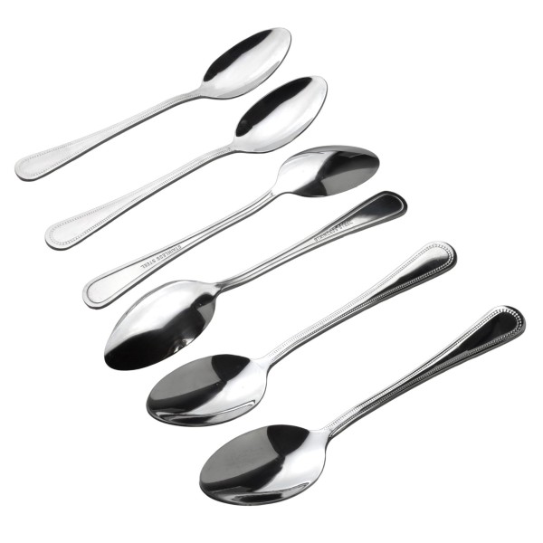 Zestaw 6 łyżek do zupy CHAMOMILE Komplet 19 cm - idealny do serwowania zup