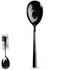 Ложка для сервірування, Orion, 25 см, сталь нержавіюча чорна — для подачі салатів та страв