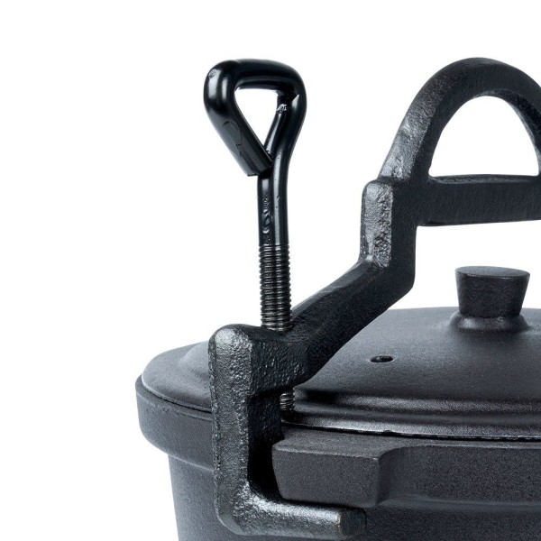 Котелок для готування на вогні, Cast Line Vilde 199053, 10 л, чавунний з кришкою і ніжками