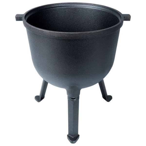 Котелок для готування на вогні, Cast Line Vilde 199053, 10 л, чавунний з кришкою і ніжками