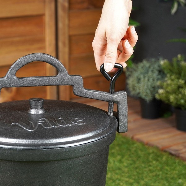 Котелок, Cast Line VILDE 199049, чавунний 4 л на ніжках з кришкою для вогнища