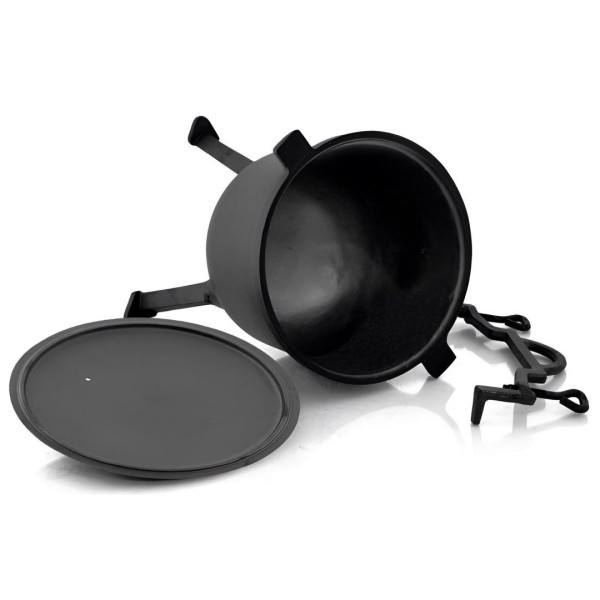 Kociołek żeliwny Brunbeste BB-2665 15L do gotowania na ognisku i biwaku