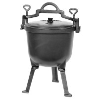 Kociołek żeliwny Brunbeste BB-2665 15L do gotowania na ognisku i biwaku