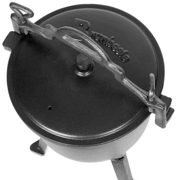 Kociołek żeliwny Brunbeste BB-2665 15L do gotowania na ognisku i biwaku