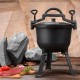 Kociołek żeliwny Brunbeste BB-2665 15L do gotowania na ognisku i biwaku
