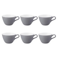 Набір кавових чашок Seltmann Life Fashion Elegant Grey 370 мл, 6 шт. для сервування кави