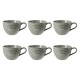 Набір чашок для кави Seltmann Beat Color Glaze, 6 шт, 350 мл для дому та кафе