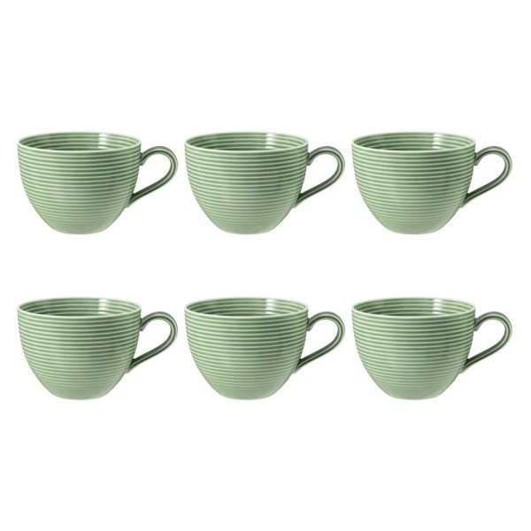 Набір чашок для кави Seltmann Beat Color Glaze 350 мл, 6 шт.