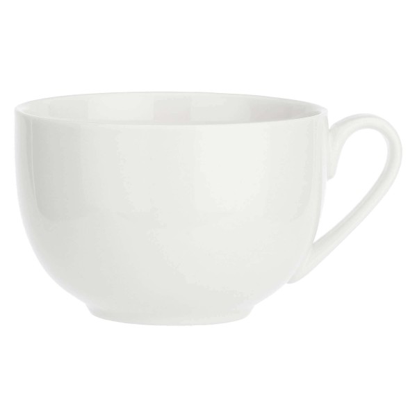 Zestaw filiżanek ze spodkiem La Porcellana Bianca Corte 450 ml do serwowania kawy