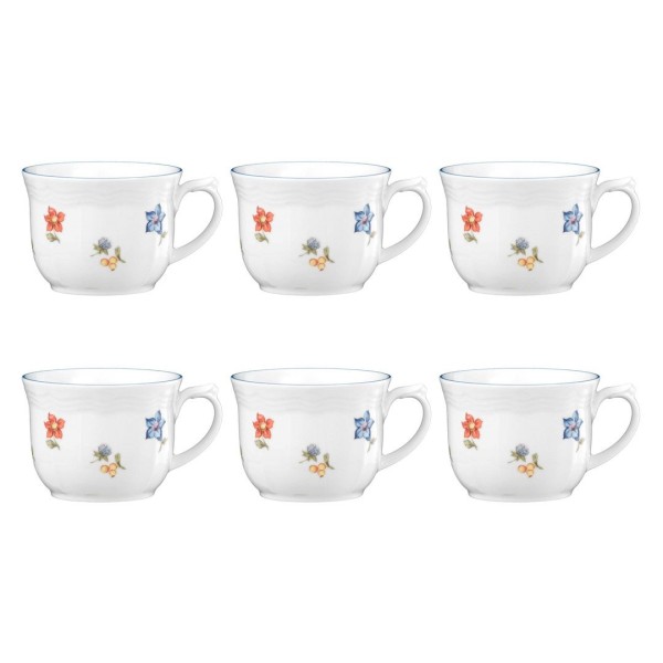 Zestaw 6 filiżanek do kawy Seltmann Sonate Nostalgia 220 ml idealny na spotkania