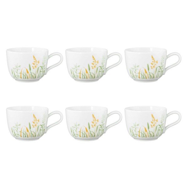 Набір кавових чашок Seltmann Meadow Grasses Green, 6 шт, 260 мл для кави
